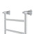 Lillian Heated Towel Rail Chrome 9 Bars 600 x 1208 x 95mm [285270]