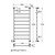 Lillian Heated Towel Rail Chrome 9 Bars 600 x 1208 x 95mm [285270]