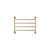 Lillian Heated Towel Rail Urban Brass 4 Bars 600 x 458 x 95mm [285287]