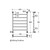 Lillian Heated Towel Rail Chrome 6 Bars 600 x 808 x 95mm [285265]