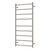 Isabella Heated Towel Rail Brushed Nickel 9 Bars 600 x 1200 x 122mm [285292]
