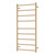 Isabella Heated Towel Rail Urban Brass 9 Bars 600 x 1200 x 122mm [285301]