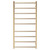Isabella Heated Towel Rail Urban Brass 9 Bars 600 x 1200 x 122mm [285301]