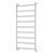 Kaya Round Heated Towel Chrome 9 Bars 600 x 1000 x 100mm [285267]