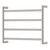 Kaya Round Heated Towel Brushed Nickel 4 Bars 600 x 450 x 100mm [285295]