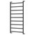 Koko Heated Towel Rail Matte Black 9 Bars 600 x 1200 x 100mm [285297]