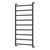 Koko Heated Towel Rail Matte Black 9 Bars 600 x 1200 x 100mm [285297]
