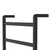Koko Heated Towel Rail Matte Black 9 Bars 600 x 1200 x 100mm [285297]