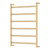 Koko Heated Towel Rail Urban Brass 6 Bars 600 x 800 x 100mm [285298]