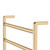 Koko Heated Towel Rail Urban Brass 6 Bars 600 x 800 x 100mm [285298]