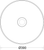 Venezia Round Counter Top Basin 390mm x 390mm with Pebble & Chrome Pop-Down Plug & Waste White 0 Tap Holes [198837]
