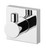 Radii Robe Hook with Square Plate Chrome [130672]