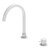 Mecca Hob Basin Mixer (Separate Round Spout ) 6Star Matte White [284518]