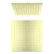 Shower Head Square 250mm 3Star Brushed Gold [284573]