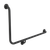 Care Support Grab Rail 90 Degree 960 x 600 Angled Right Matte Black [287254]