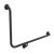 Care Support Grab Rail 90 Degree 960 x 600 Angled Right Matte Black [287254]