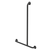 Care Support Grab Rail 1100 x 700 T-Bar Right Matte Black [287296]