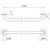 Care Support Grab Rail 1000mm Straight Matte Black [287337]