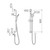 Care Support Shower Set 900mm Rail Chrome [287328]