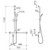 Care Support Shower Set with Inverted T Rail LH Chrome [287285]