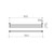 Round Double Towel Rail 900mm Brushed Nickel [287278]