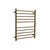 Flat Round Heated Towel Rail 10 Bars 900hx700w with Inbuilt Timer Gold [286717]