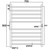 Flat Round Heated Towel Rail 10 Bars 900hx700w with Inbuilt Timer Stainless Steel [286715]