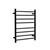 Flat Round Heated Towel Rail 8 Bars Gun Metal 700hx530w Inc Timer [286714]