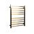 Flat Square Heated Towel Rail 10 Bars Gold 900hx700w Inc Timer [286727]