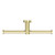 Mecca Double Toilet Roll Holder Brushed Gold [287165]