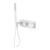 Mecca Shower Diverter Mixer System 4Star Matte White [287063]