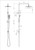 Project Twin Shower (Square) 3Star Brushed Nickel [287197]