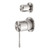 Opal Bath & Shower Diverter Mixer (Separate Plate) Brushed Nickel [286794]