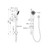 Project Hand/Rail Shower 4Star Matte Black [286868]