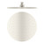 ABS (Plastic) Round Shower Head 250mm 4Star Brushed Nickel [286815]