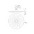 ABS (Plastic) Round Shower Head 250mm 4Star Chrome [286816]