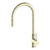 York Sink Mixer (Pull-Out Veggie Spray Function) with White Porcelain Lever 6Star Aged Brass [286902]