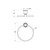 York Towel Ring Matte Black [287031]