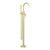 Round Bath Mixer Floormount Freestanding with Handshower 3Star Brushed Gold [287146]