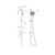 Mecca Rail Shower with Air Shower 3Star Brushed Nickel [286875]