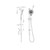 Mecca Hand/Rail Shower 3Star Gunmetal [286836]