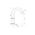 Mecca Hob Basin Sensor Tap (Curved Spout) 6Star Matte White [287070]