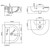 Lawson Wall Basin with Overflow and Bracket 505mm x 415mm White 1 Tap Hole [132840]
