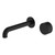 Kara Progressive Wall Bath or Basin Mixer Set with 185mm Spout 5Star Matte Black [287023]