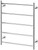 Radii Towel Ladder 5Bar 550mm x 740mm Round Plate Chrome [133054]