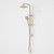 Luna System Shower on Rail w/Overhead Brushed Brass 4Star [194623]