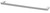 Gloss Towel Rail Single 600mm Chrome [133266]