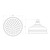 Cromford Shower Rose only (158mm Dia) 4Star Chrome [288853]