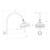 Cromford High-Rise Shower Arm & Rose 4Star Matte Black [288848]