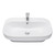Alpha Semi-Inset Basin 600mm x 460mm White 1 Tap Hole [133437]